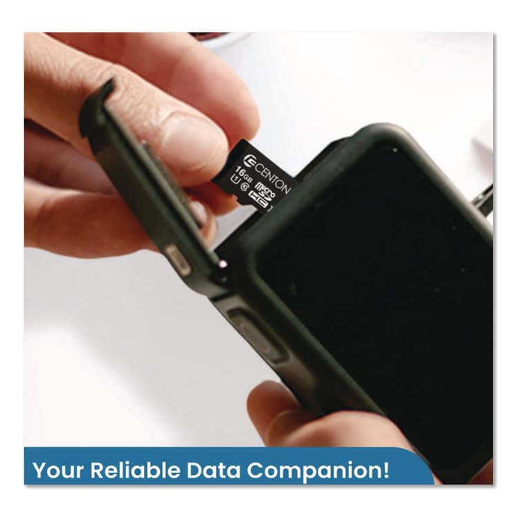 CENTON ELECTRONICS . microSDHC Memory Card with SD Adapter, UHS-I U1 Class 10, 16 GB (CELS1MSDHU116G) thumbnail 4