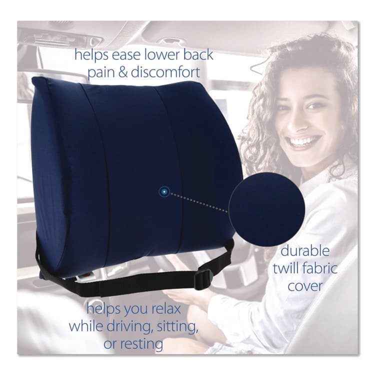 CORE PRODUCTS INTERNATIONAL, Sitback Standard Lumbar Back Support , 13 x 14, Blue (COE400NAVY) thumbnail 4