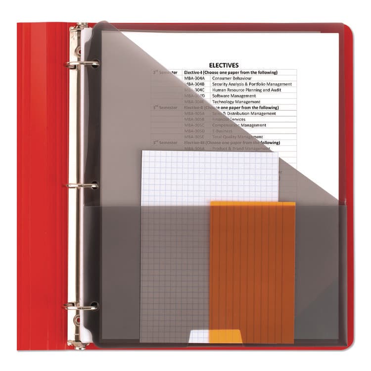 MEAD PRODUCTS 1" Plastic Binder, 3 Rings, 1" Capacity, 11 x 8.5, Randomly Assorted Color (MEA261340) thumbnail 3