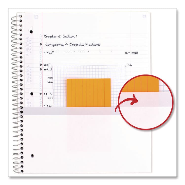 MEAD PRODUCTS Simple Waves Organic Lines Notebook w/ Study App, 1-Subject, Med/College Rule, Assorted Cover Color (80) 11 x 8.5 Sheets (MEA820233F) thumbnail 3