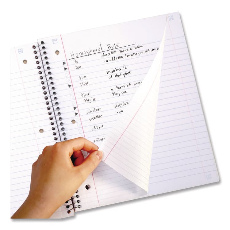 MEAD PRODUCTS Brushy Moves Pastel Waves Design Notebook w/ Study App, 1-Subject, Wide/Legal Rule, Assorted Cover Color, (80)11 x 8.5 Sheets (MEA930060F) thumbnail 4