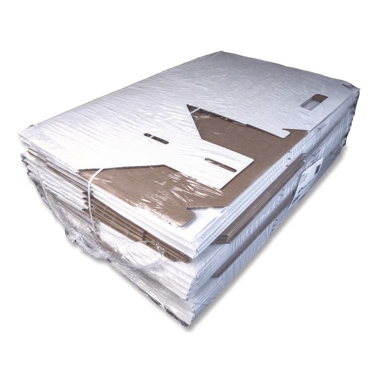 SOUTHERN CHAMPION TRAY Carryout Barn Boxes, Large Corugated, 12 x 18 x 9, White/Kraft, 25/Carton (SCH2763)