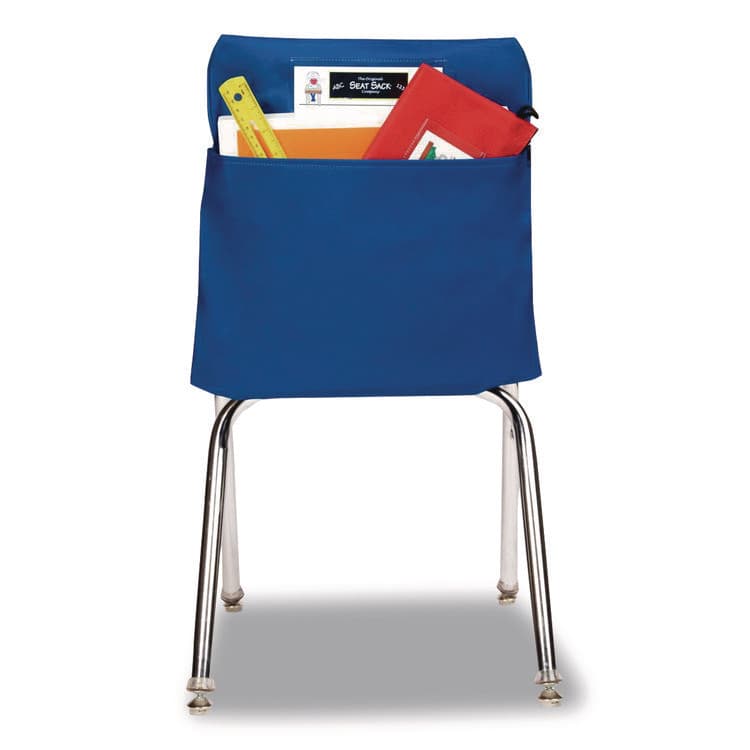 VICTOR SYSTEMS/KARDEX Elastic-Back Seat Sack for Chairs 12" to 17" Wide, 11 x 16 x 14, Fabric, Blue (SSK00101)