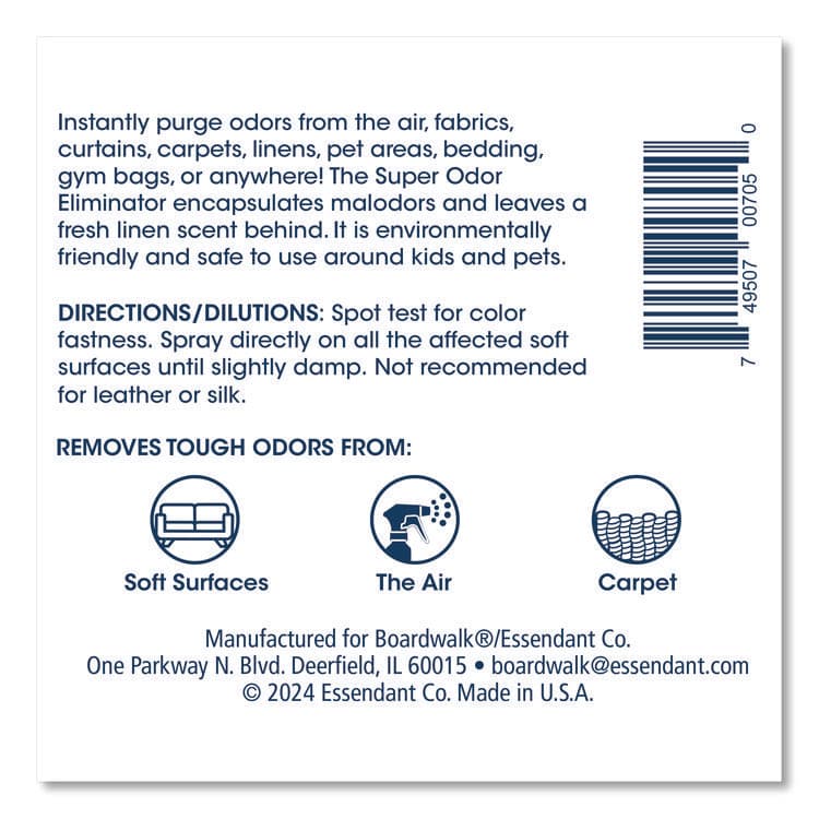 BOARDWALK Fabric and Carpet Deodorizer, Fresh Scent, 32 oz Bottle, 6/Carton (BWK4829) thumbnail 4