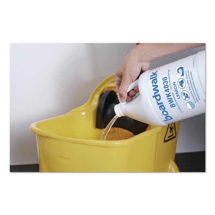 BOARDWALK Odor Eliminator Enzyme Plus Concentrate, Lemon Scent, 1 gal Jug, 4/Carton (BWK4830) thumbnail 4
