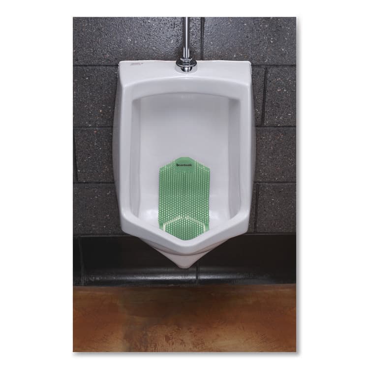 BOARDWALK Vertical Urinal Screen, Cucumber Melon Scent, Green, 5.22 oz, 6/Carton (BWKVERUSGR) thumbnail 2