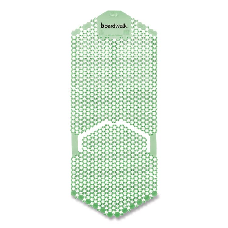 BOARDWALK Vertical Urinal Screen, Cucumber Melon Scent, Green, 5.22 oz, 6/Carton (BWKVERUSGR)