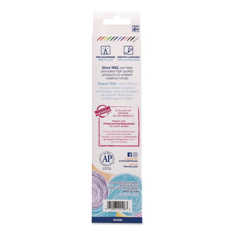 DIXON TICONDEROGA CO. Duo-Color Colored Pencil Sets, 3 mm, 2B (#2), Assorted Lead, Assorted Barrel, 6/Pack (DIX22106X0002) thumbnail 3