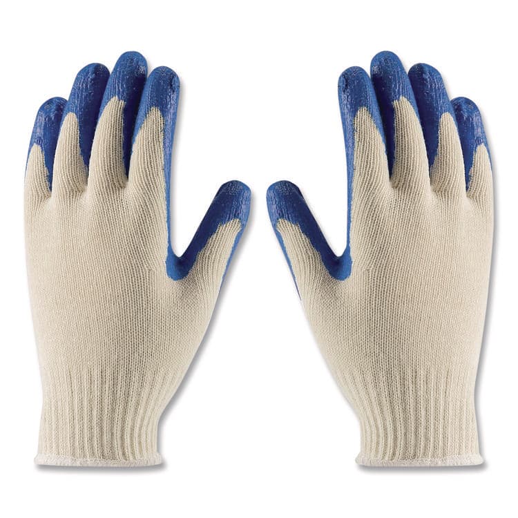 PROTECTIVE INDUSTRIAL PRODUCTS Seamless Knit Cotton/Polyester Gloves, EN388: 2011, X-Large, Natural/Blue, 12 Pairs (PID39C122XL) thumbnail 4