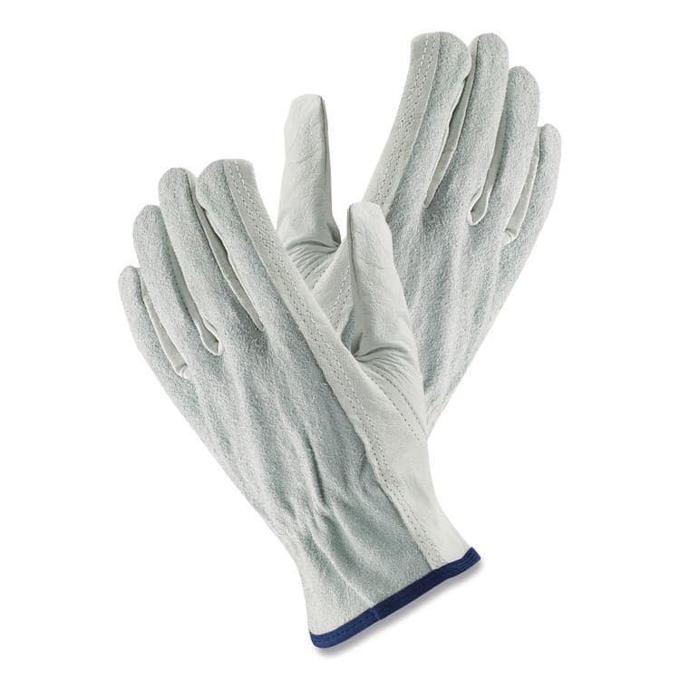 PROTECTIVE INDUSTRIAL PRODUCTS Top-Grain Leather Drivers Gloves with Shoulder-Split Cowhide Leather Back, Gunn Cut, Keystone Thumb, X-Large, Gray, Pair (PID68161SBXL) thumbnail 4