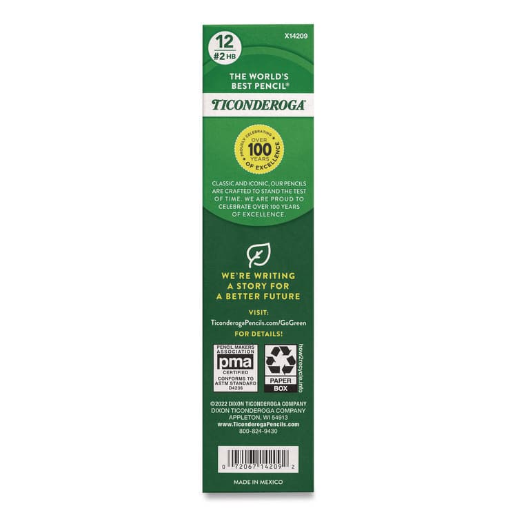 DIXON TICONDEROGA CO. Erasable Colored Pencils, 2.6 mm, 2B (#2), Blue Lead, Blue Barrel, 12/Pack (DIX142090002) thumbnail 2