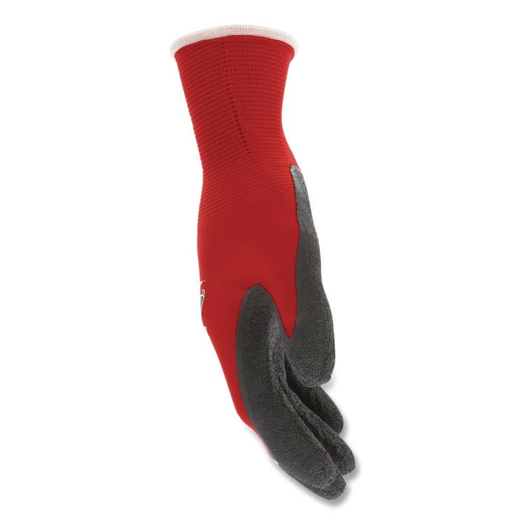 MCR SAFETY Ninja Flex Latex Coated Palm Gloves, EN388: 3131, 10" Long, Medium, Red/Gray, 12 Pairs (CRWN9680M) thumbnail 3