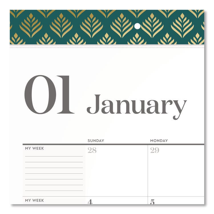 MEAD PRODUCTS WorkStyle Monthly Desk Pad Calendar, 21.75 x 17, White Sheets, Teal Headband/Clear Corners, 12-Month (Jan-Dec): 2026 (AAG1606704) thumbnail 2