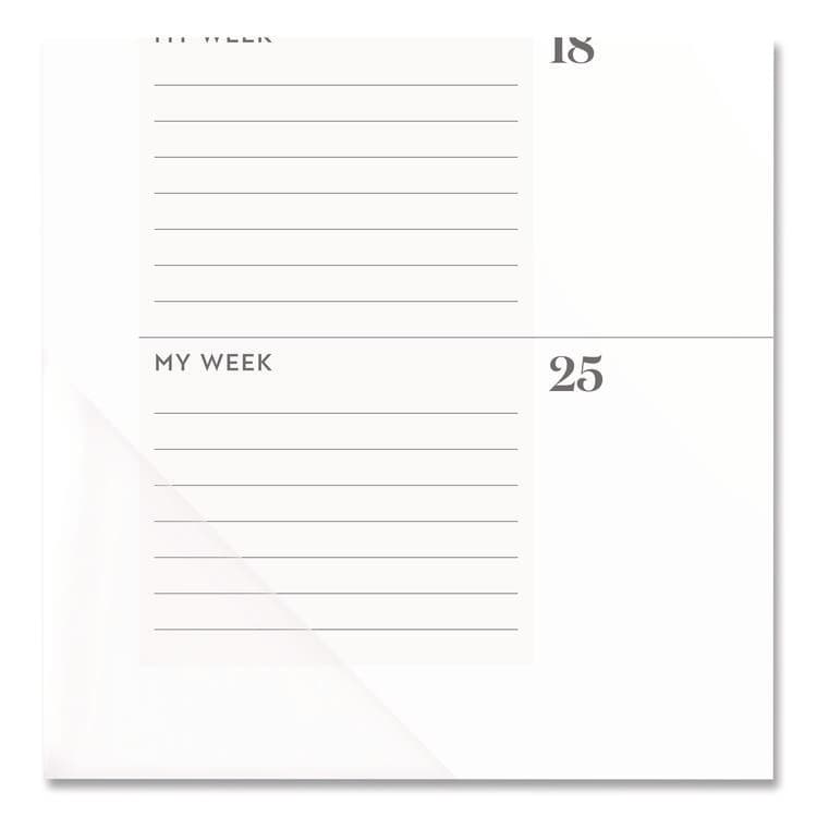 MEAD PRODUCTS WorkStyle Monthly Desk Pad Calendar, 21.75 x 17, White Sheets, Teal Headband/Clear Corners, 12-Month (Jan-Dec): 2026 (AAG1606704) thumbnail 4