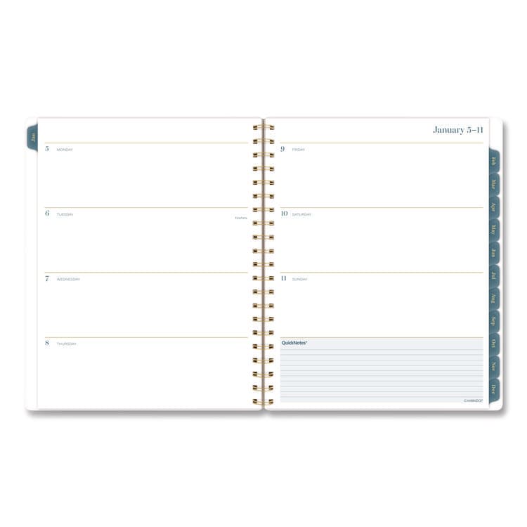 MEAD PRODUCTS Midnight Garden Weekly/Monthly Planner, 11 x 8.5, Floral Artwork, Black/Pink/Green Cover, 12-Month (Jan-Dec): 2026 (AAG1768905) thumbnail 2