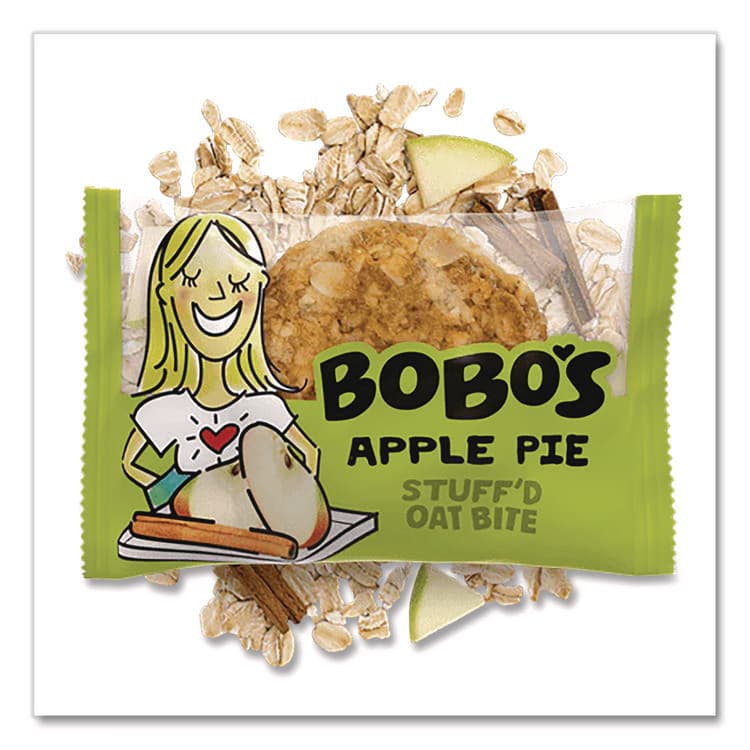 BOBO'S Stuff'd Oatmeal Bites, Apple Pie, 1.3 oz Individually Wrapped, 25/Box (BBO00215) thumbnail 3