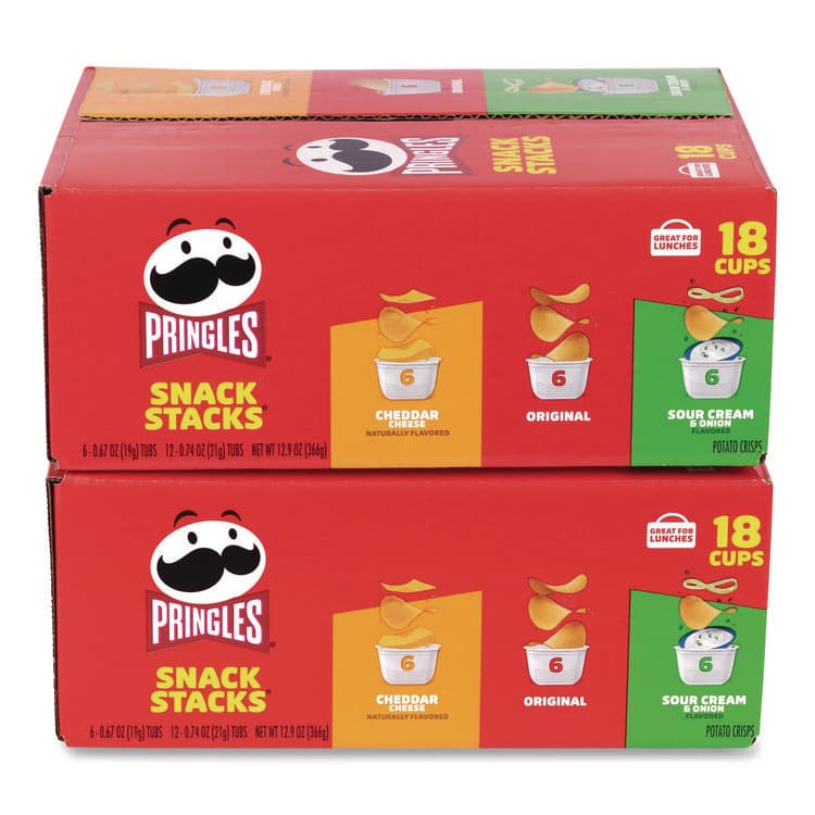 MARS, . Mini Milk Chocolate and Pringles Snack Stacks Variety Combo Pack, 62 oz Bag Mini/Fun Size, (36) Cups Assorted Flavors/Bundle (GRR60004170) thumbnail 4