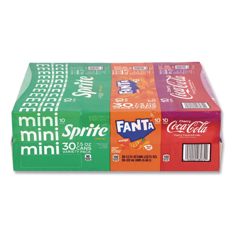 COCA-COLA Soda Mini Variety and Cheez-It Combo Pack, (30) 7.5 oz Cans Assorted Flavors, (45) 1.5 oz Pouch Original Cheez-It/Bundle (GRR60004171) thumbnail 3