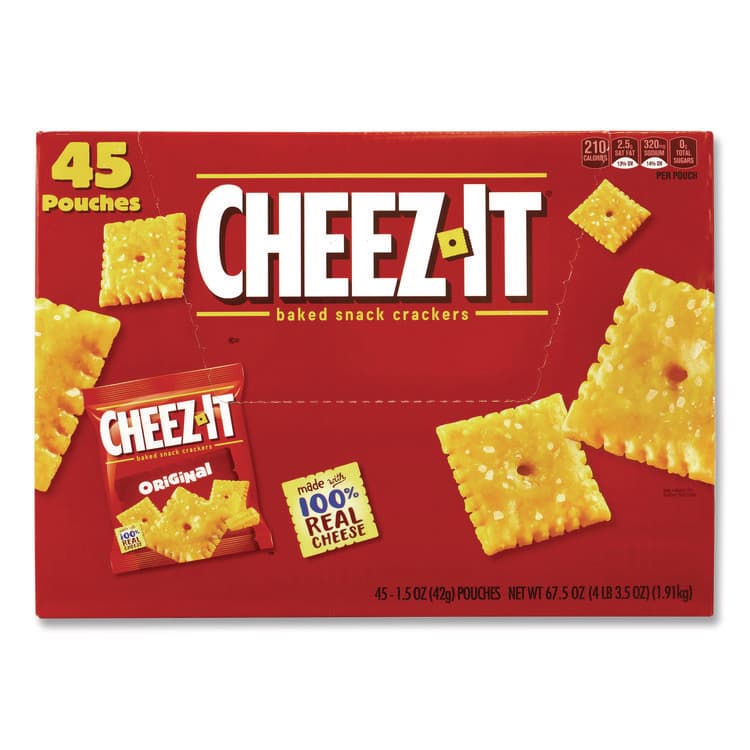 COCA-COLA Soda Mini Variety and Cheez-It Combo Pack, (30) 7.5 oz Cans Assorted Flavors, (45) 1.5 oz Pouch Original Cheez-It/Bundle (GRR60004171) thumbnail 4