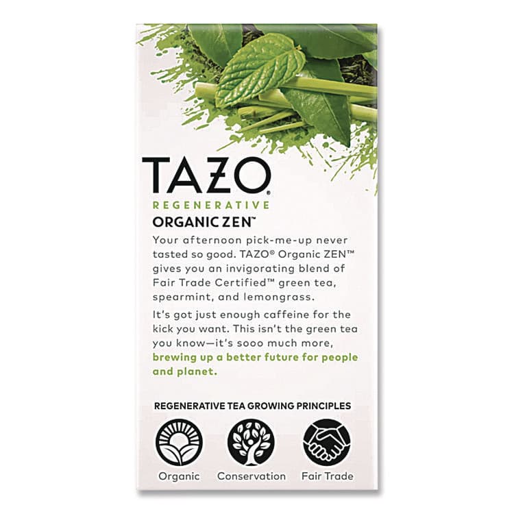 STARBUCKS COFFEE COMPANY Tea Bags, Organic Zen, 16/Box (TZOTAZ00309BX) thumbnail 4