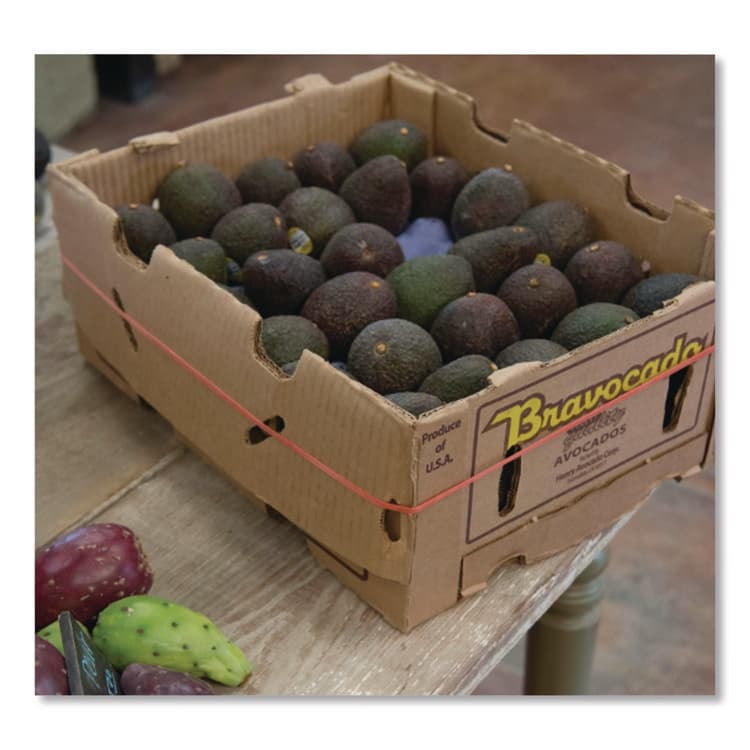 ALLIANCE RUBBER Red Packer Bands, Size 22, 5" x 0.06", 1 lb Box (ALL96225) thumbnail 4