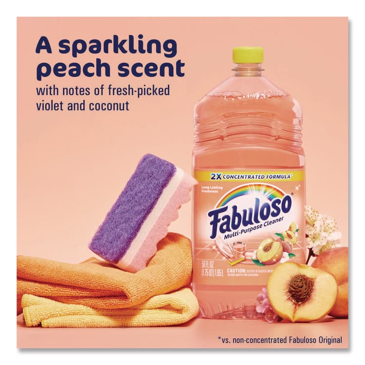 COLGATE PALMOLIVE, IPD. Multi-Use Cleaner, Peach Scent, 56 oz Bottle, 6/Carton (CPC61046751) thumbnail 4