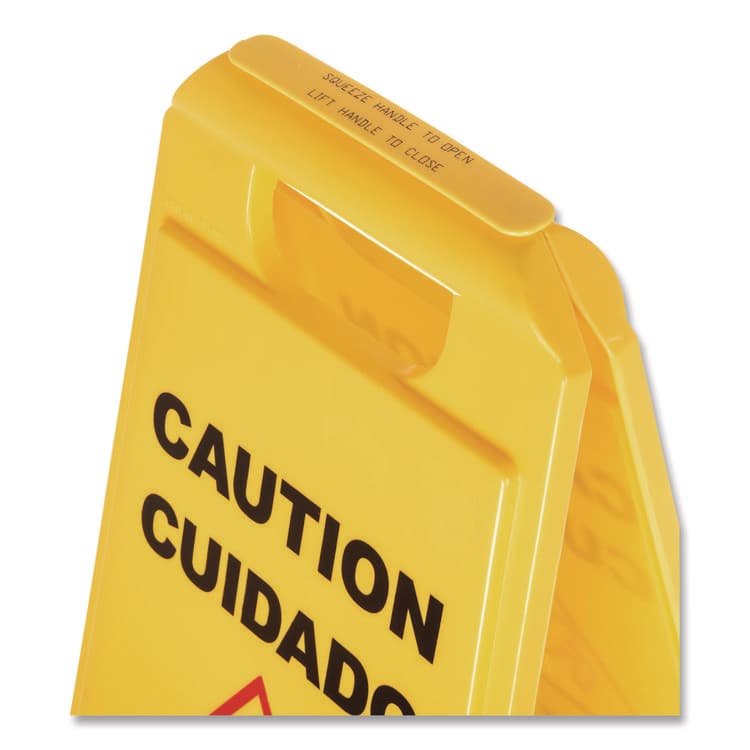 CFS BRANDS Wet Floor Sign (English/Spanish), 11 x 25 x 25, Yellow (CFS3690000) thumbnail 4