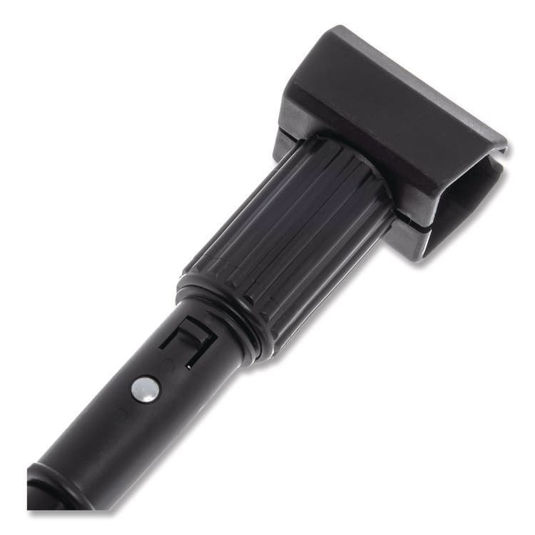 CFS BRANDS Vinyl Coated Jaw Style Metal Mop Handle, 1" dia x 60", Black (CFS3697000) thumbnail 4