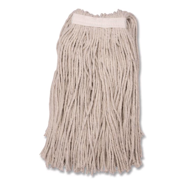 CFS BRANDS Full Weight Cut End Mop Head, Cotton, 20 oz, White (CFS369720B00) thumbnail 2