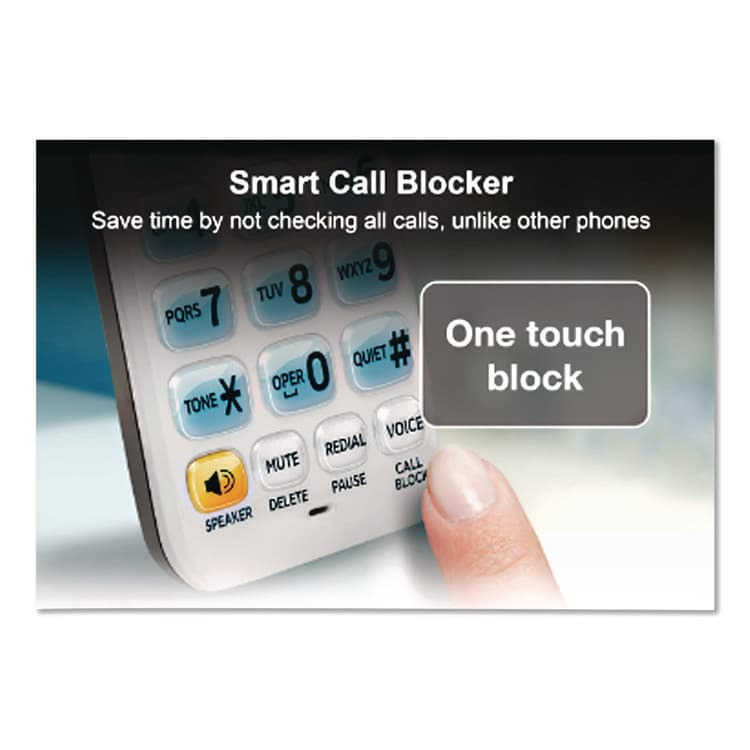 VTECH COMMUNICATIONS Connect to Cell DL72310 Cordless Telephone, Base and 2 Additional Handsets, White/Silver (ATTDL72310) thumbnail 4