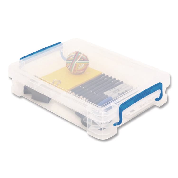 ADVANTUS CORPORATION Super Stacker File and Document Box, Letter Files, 10.5 x 14.5 x 3.38, Translucent White (AVT36873) thumbnail 3