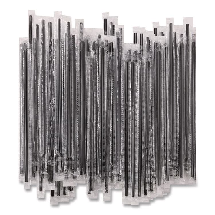 BERK ENTERPRISES Wrapped Polypropylene Stirrers, 7.75", Black, 500/Box (BEKBEP89378) thumbnail 3