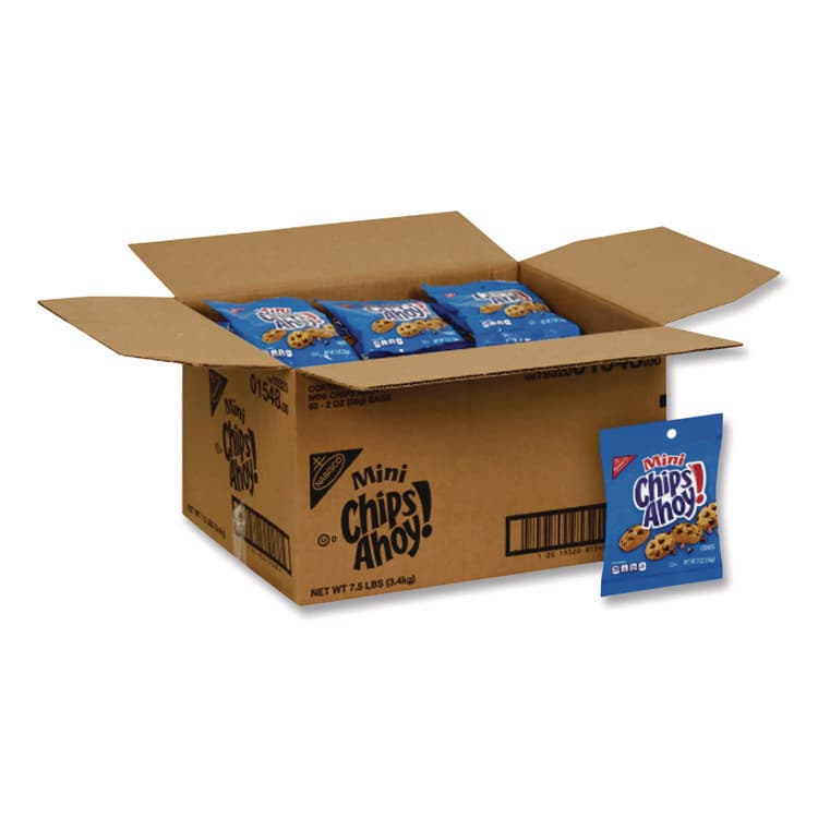 NABISCO FOOD GROUP Chocolate Chip Cookies - Single Serve, 2 oz Packets, 60/Carton (CAHNFG015480)
