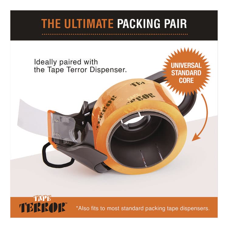 CHAGRINOVATIONS Heavy-Duty Packaging Tape, 3" Core, 1.88" x 54.6 yds, Clear, 6/Pack (CH7TT05740) thumbnail 4