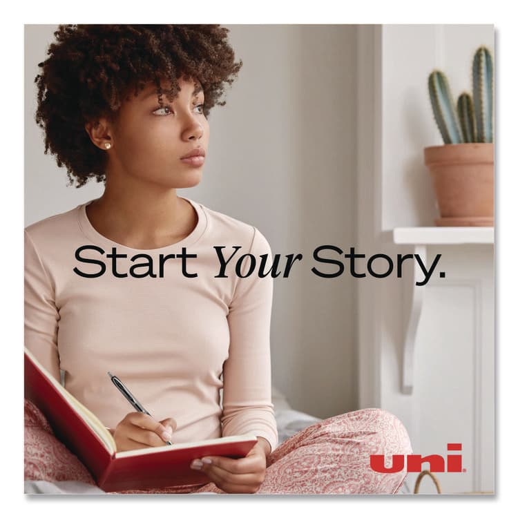 UNI Refill for Signo Gel 207 Pens, Medium Conical Tip, Blue Ink, 2/Pack (UBC71207PP) thumbnail 3