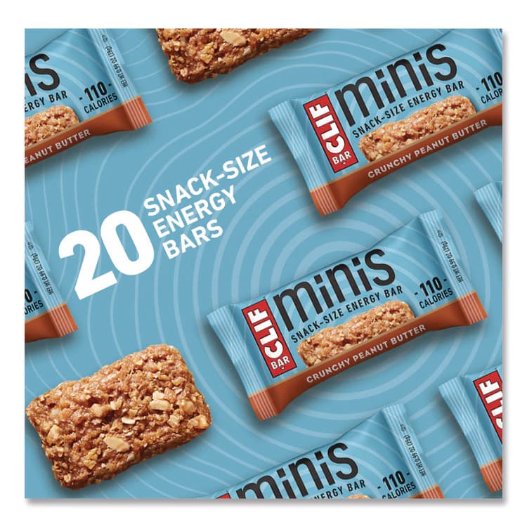 CLIF BAR & COMPANY Energy Bar, Mini Crunchy Peanut Butter, 0.99 oz Bar, 20/Box (CBCCCC36412) thumbnail 3