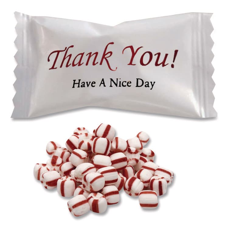 STEWART SUPERIOR Thank You Have a Nice Day Mints, Peppermint, Individually Wrapped, 1,000/Carton (CDQCJ3007P) thumbnail 3