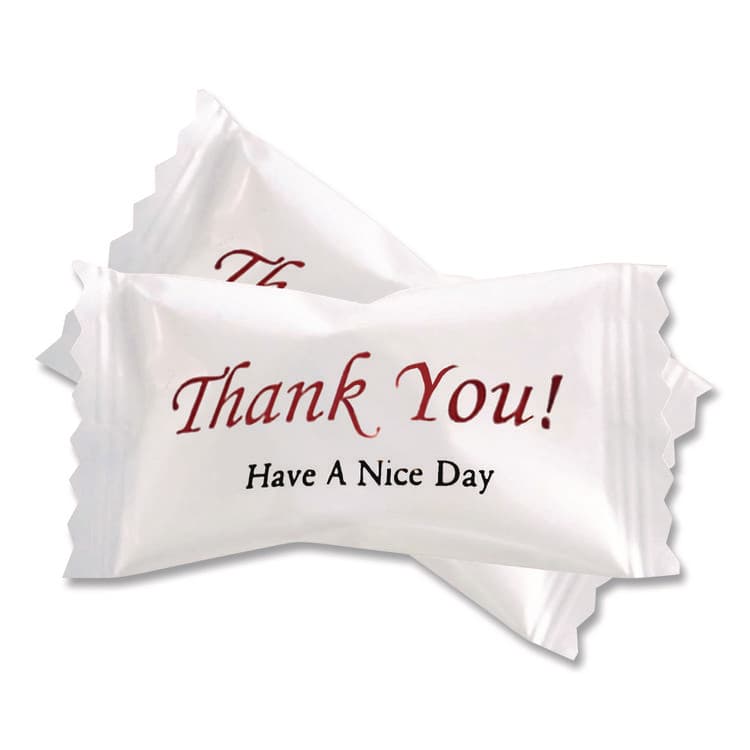 STEWART SUPERIOR Thank You Have a Nice Day Mints, Peppermint, Individually Wrapped, 1,000/Carton (CDQCJ3007P) thumbnail 4