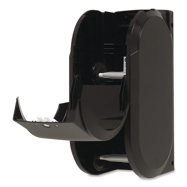 GEORGIA PACIFIC Compact Vertical Double Roll Coreless Tissue Dispenser, 14.06 x 6.69 x 8.19, Black (GPC56790A) thumbnail 2