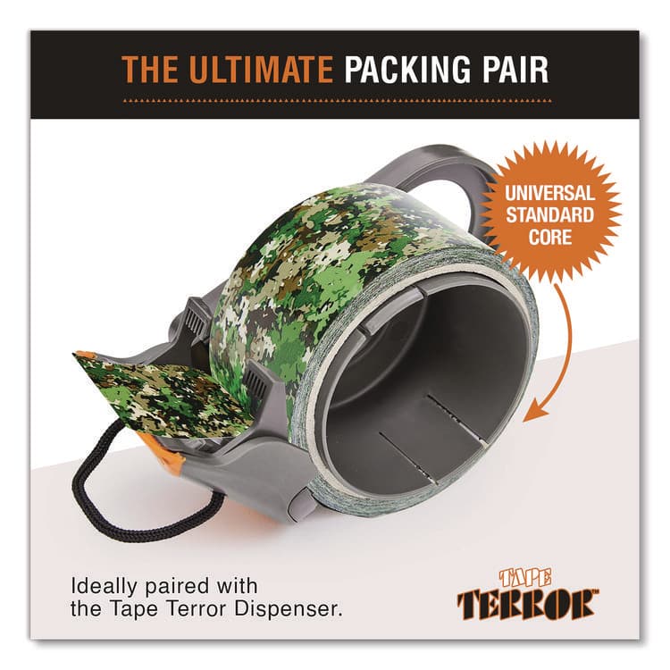 CHAGRINOVATIONS Camo Duct Tape, 3" Core, 1.89" x 9 yds, Green Camo (CH7TT6805412) thumbnail 4