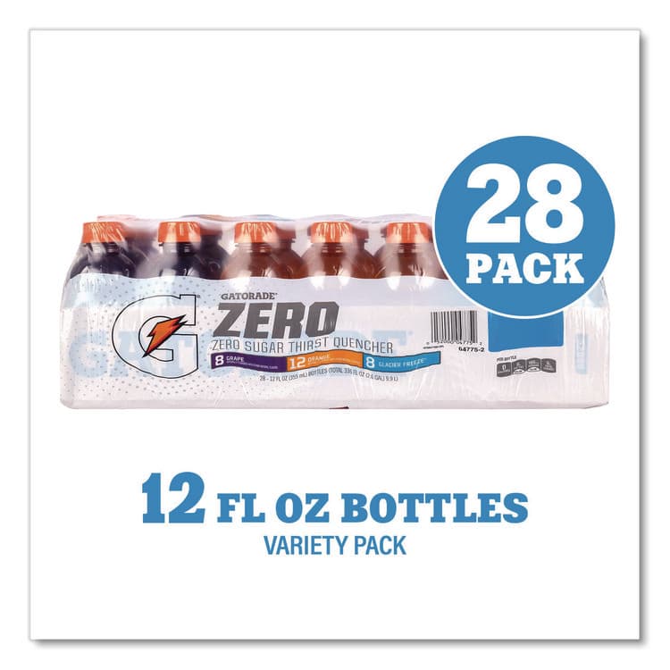 PEPSICO Zero Variety Pack, Assorted Flavors, 12 oz Bottle, 28/Carton (GRR22002527) thumbnail 3