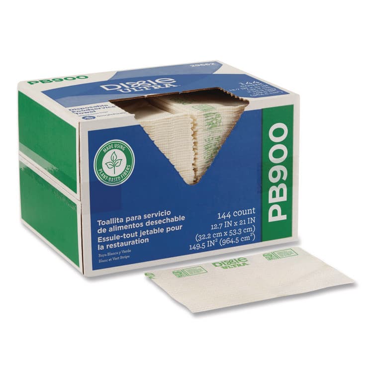 GEORGIA PACIFIC Dine-A-Cloth FLAX Foodservice Wipers, 1-Ply, 12.75 x 21, White, 144/Box (GPC29662) thumbnail 3