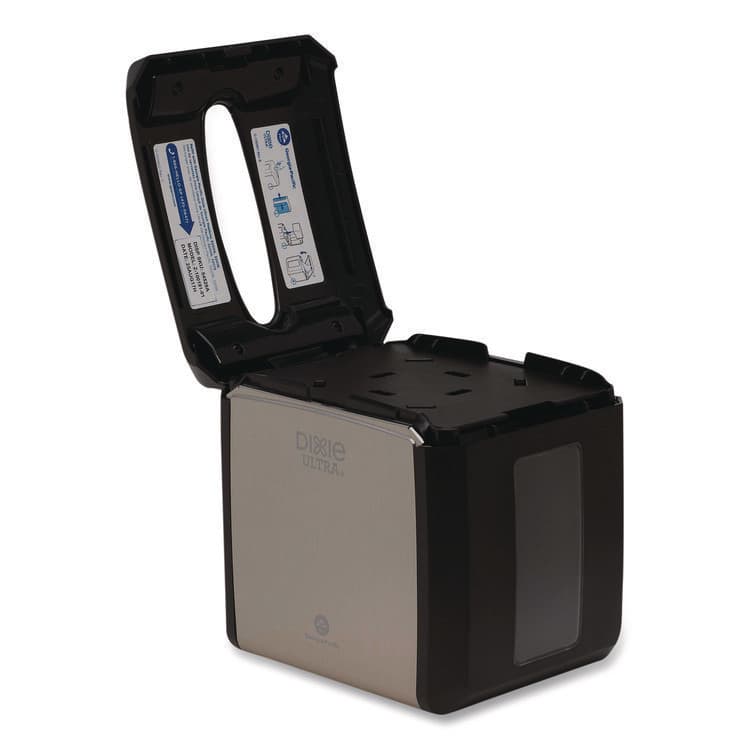 DIXIE FOOD SERVICE Tabletop Napkin Dispenser, 7.6 x 6.1 x 7.2, Stainless Black (GPC54528A) thumbnail 2