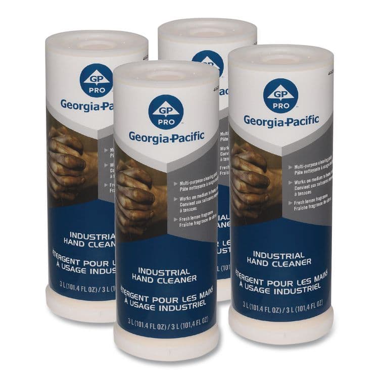 GEORGIA PACIFIC Industrial Hand Cleaner, Lemon Scent, 300 mL, 4/Carton (GPC44626)