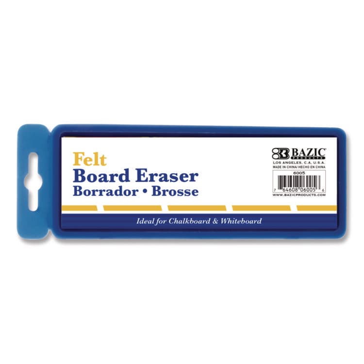 STRIDE TOOL Whiteboard and Chalkboard Eraser, 5" x 2" x 1", White (BAZ6005)