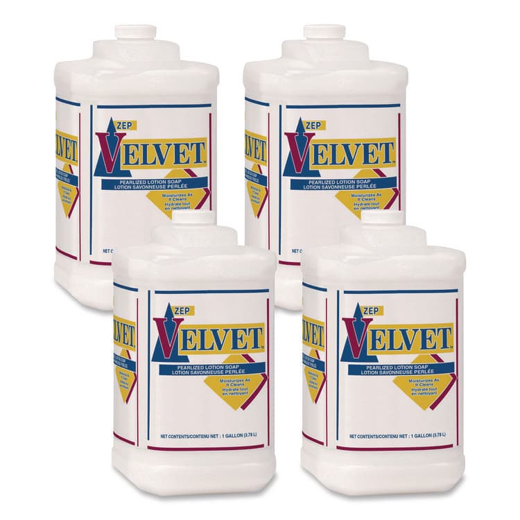 ZEP . Velvet Lotion Soap, Pleasant Scent, 1 gal Bottle, 4/Carton (ZPE95824) thumbnail 2