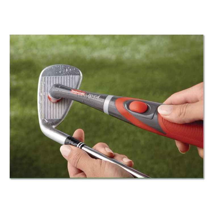 RUBBERMAID Multi-Purpose Cordless Battery Power Scrubber, Red/White Nylon Bristles, 12.68" Brush, 7" Red/Black Handle (RUB1839685) thumbnail 4