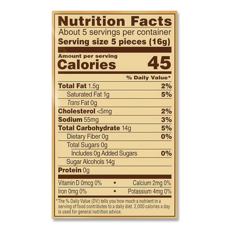 STORCK Hard Candies, Caramel, Individually Wrapped, 2.75 oz (WRTSUL831498) thumbnail 4
