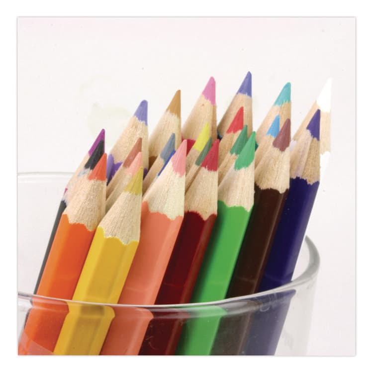 BAZIC PRODUCTS Colored Pencil Set, 3 mm, Assorted Lead and Barrel Colors, 12/Set (BAZ765) thumbnail 2
