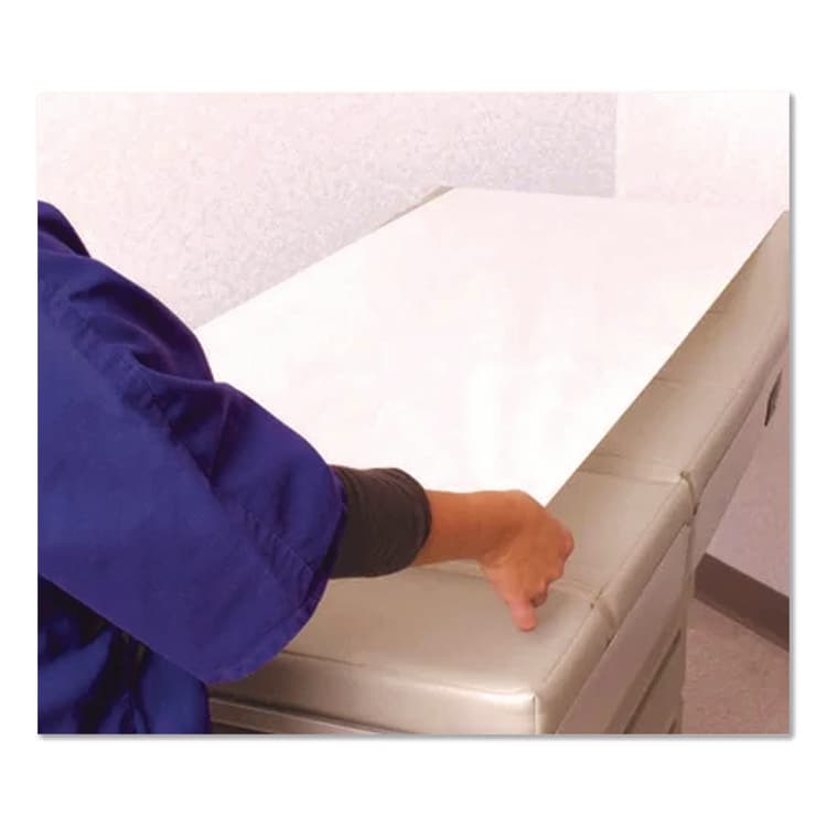 TIDI PRODUCTS Choice Exam Table Paper Roll, Crepe Texture, 21" x 125 ft, White, 12/Carton (BHC32163) thumbnail 2